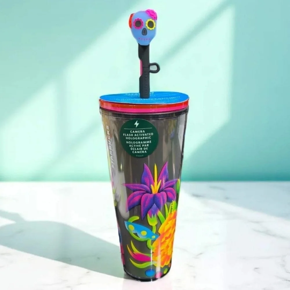 Starbucks Holographic 2025 Da De Los Muertos collection
